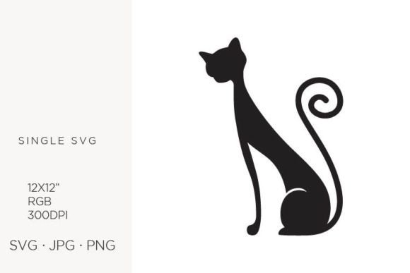 Black Cat. Logo Element Graphics