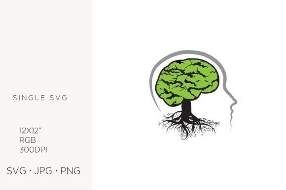 Brain Tree, Health Related Logo Icon