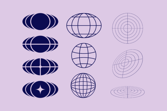 Circle Y2k Urban Streetwear Elements Graphics