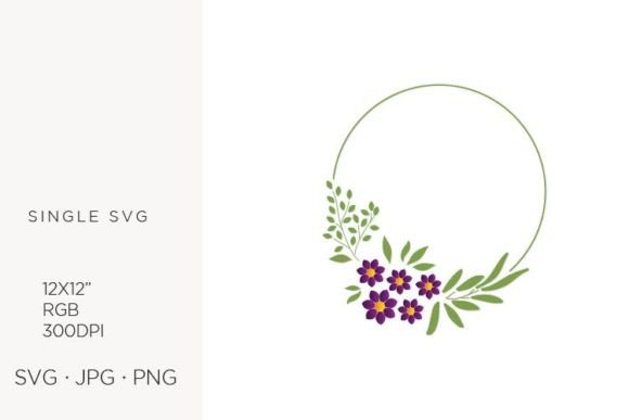 Frame with Flowers, Floral Border Graphics