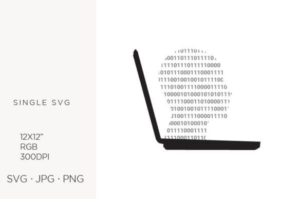 Human Head and Laptop Graphics for Local Business Branding