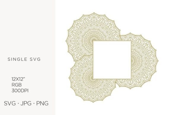 Mandala Ornamental Pattern Frame Graphics