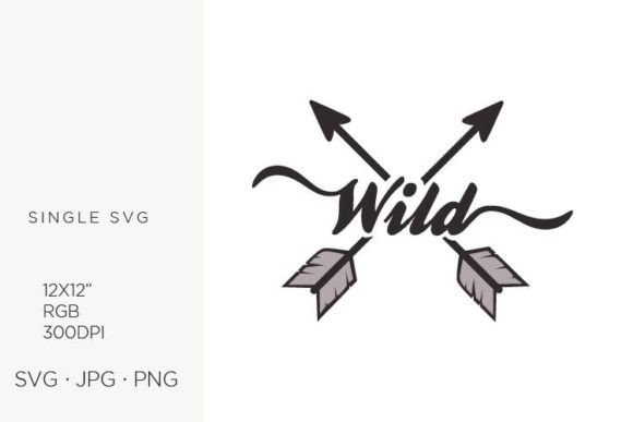 Native American Crossed Arrows, Wild Graphics and Illustrations