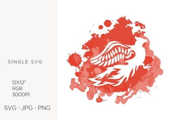 Phoenix Fire Bird, SVG Graphics and Illustrations