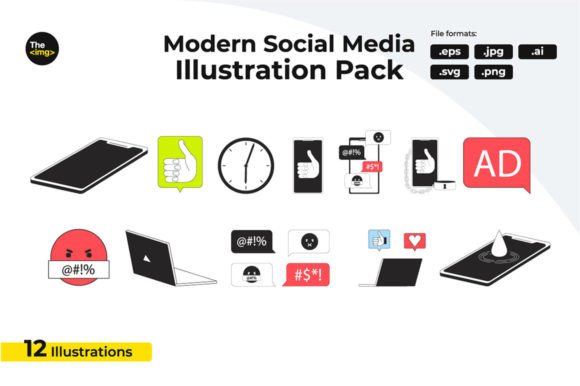 Technology and Social Media Graphics