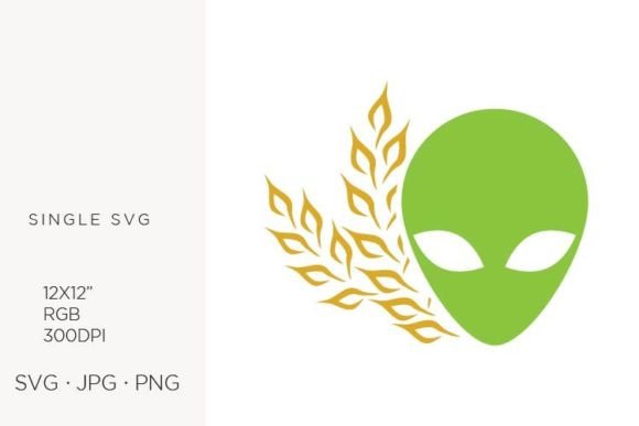Wheat and Alien Head: Graphics for Creative Branding