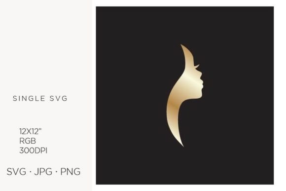 Woman Profile, Vector Logo Graphics and Illustrations